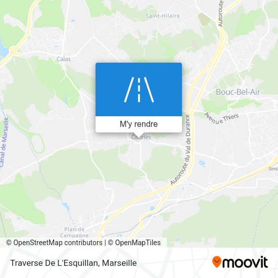 Traverse De L'Esquillan plan
