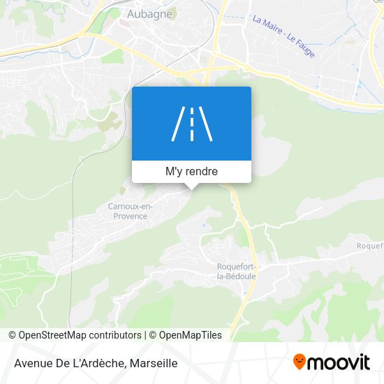 Avenue De L'Ardèche plan