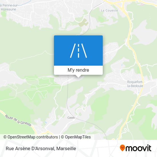 Rue Arsène D'Arsonval plan