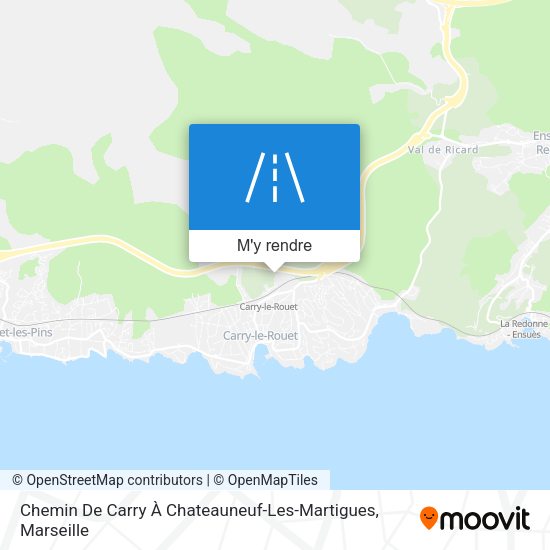 Chemin De Carry À Chateauneuf-Les-Martigues plan