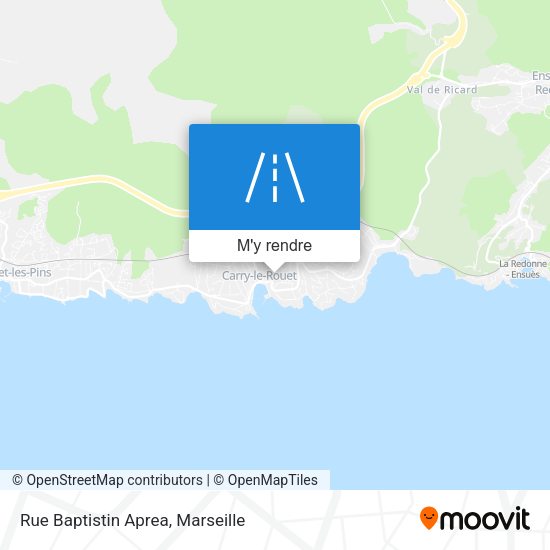 Rue Baptistin Aprea plan