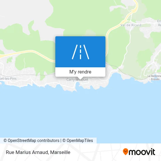 Rue Marius Arnaud plan