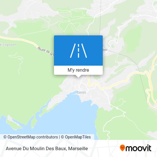 Avenue Du Moulin Des Baux plan
