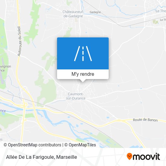 Allée De La Farigoule plan