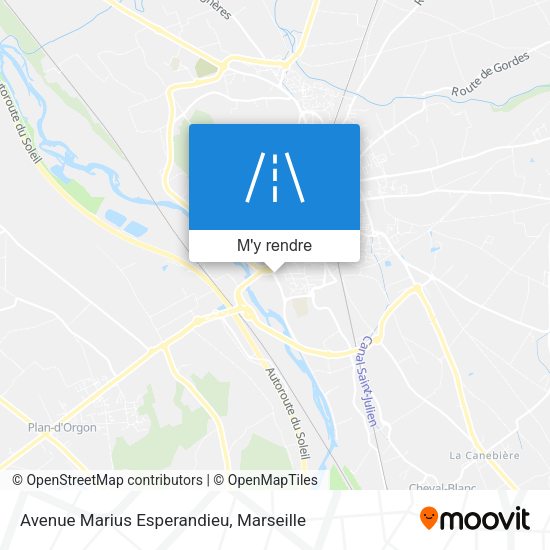 Avenue Marius Esperandieu plan