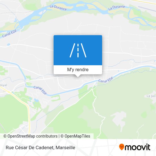 Rue César De Cadenet plan