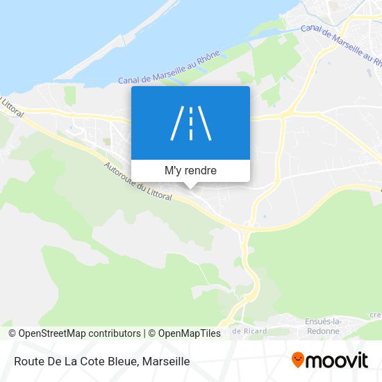 Route De La Cote Bleue plan