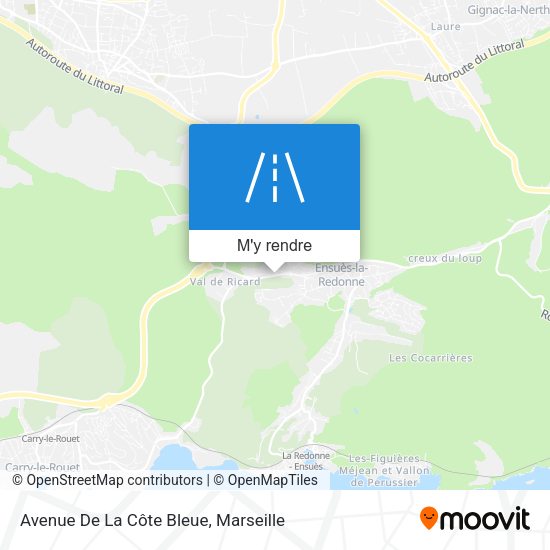 Avenue De La Côte Bleue plan