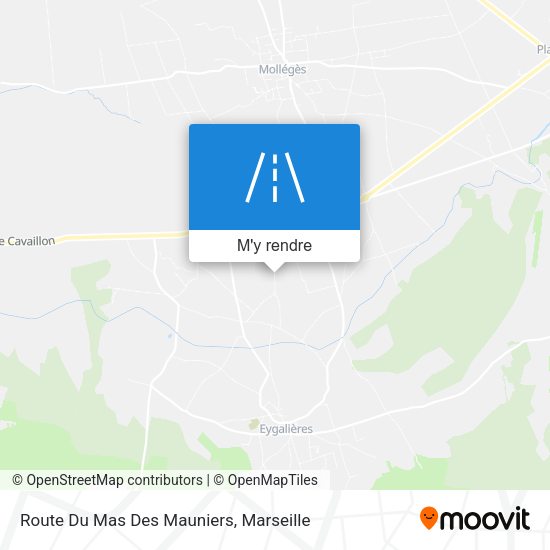 Route Du Mas Des Mauniers plan