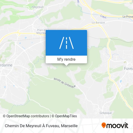 Chemin De Meyreuil À Fuveau plan