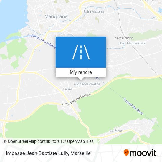 Impasse Jean-Baptiste Lully plan