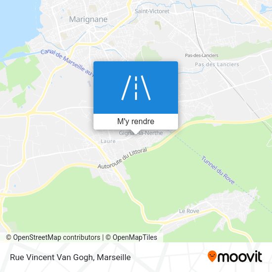 Rue Vincent Van Gogh plan