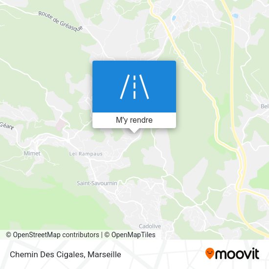 Chemin Des Cigales plan