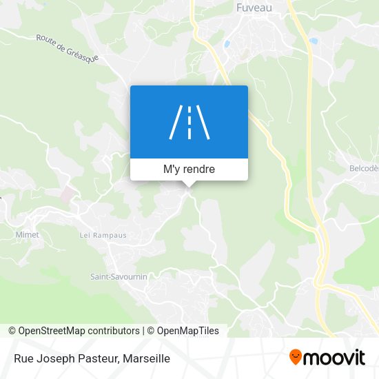 Rue Joseph Pasteur plan