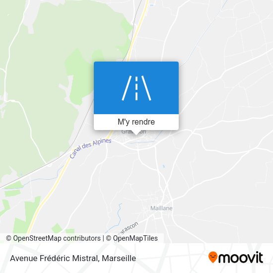 Avenue Frédéric Mistral plan
