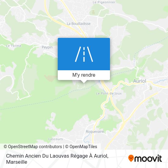Chemin Ancien Du Laouvas Régage À Auriol plan