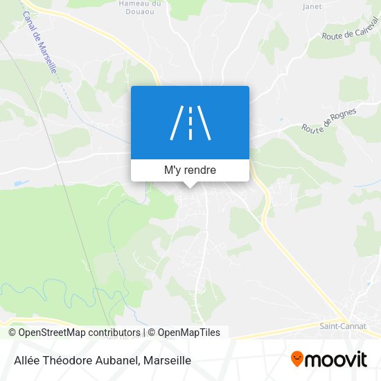 Allée Théodore Aubanel plan