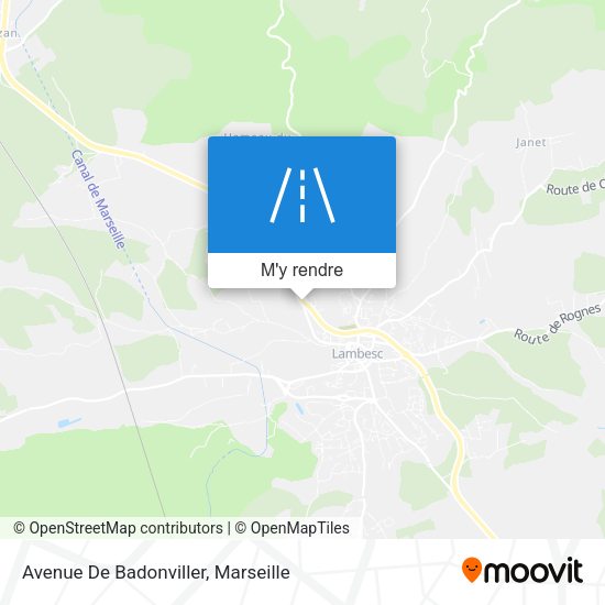 Avenue De Badonviller plan