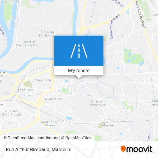 Rue Arthur Rimbaud plan