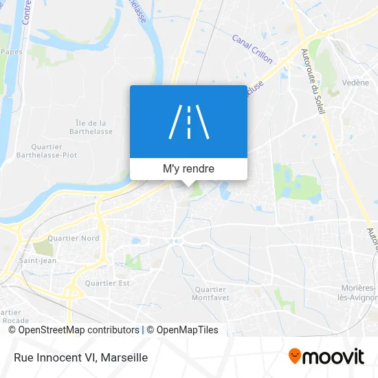 Rue Innocent VI plan