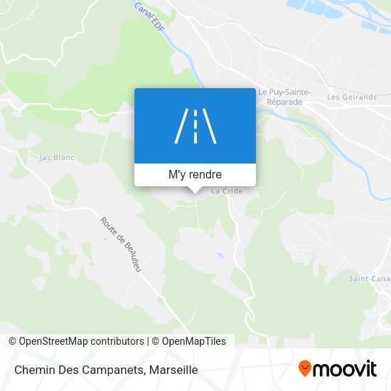 Chemin Des Campanets plan