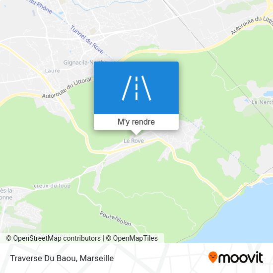 Traverse Du Baou plan
