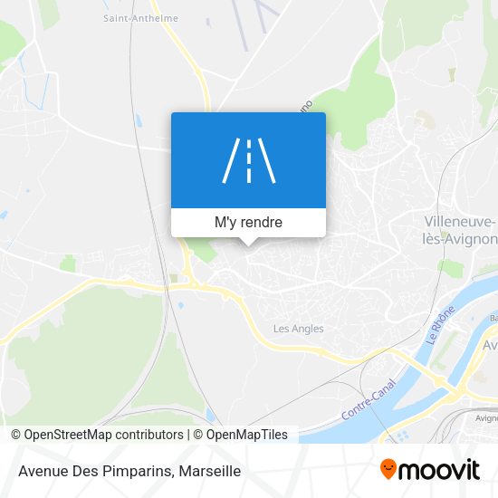 Avenue Des Pimparins plan