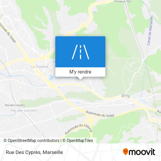 Rue Des Cyprès plan