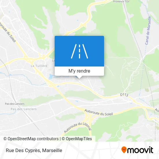 Rue Des Cyprès plan