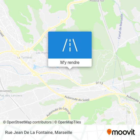 Rue Jean De La Fontaine plan