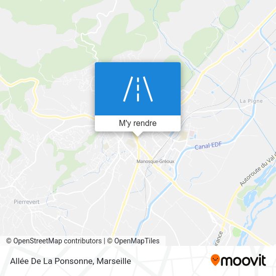Allée De La Ponsonne plan