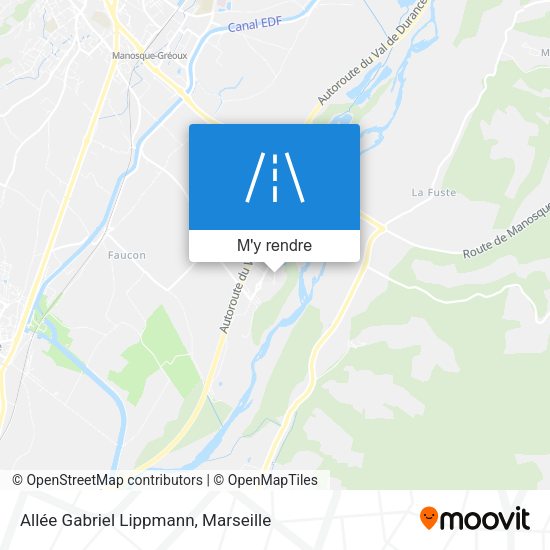 Allée Gabriel Lippmann plan
