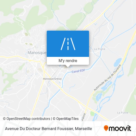 Avenue Du Docteur Bernard Foussier plan