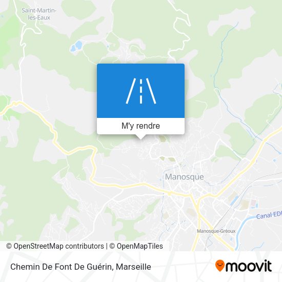Chemin De Font De Guérin plan