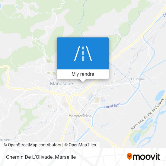Chemin De L'Olivade plan