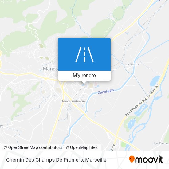 Chemin Des Champs De Pruniers plan