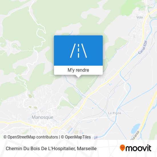 Chemin Du Bois De L'Hospitalier plan