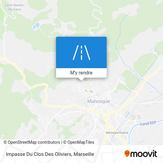 Impasse Du Clos Des Oliviers plan