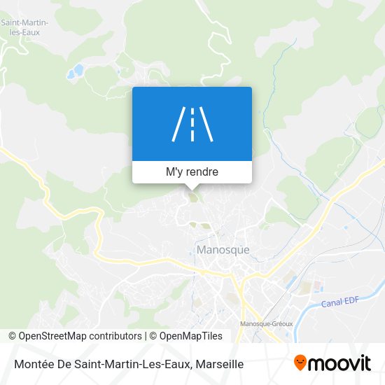 Montée De Saint-Martin-Les-Eaux plan