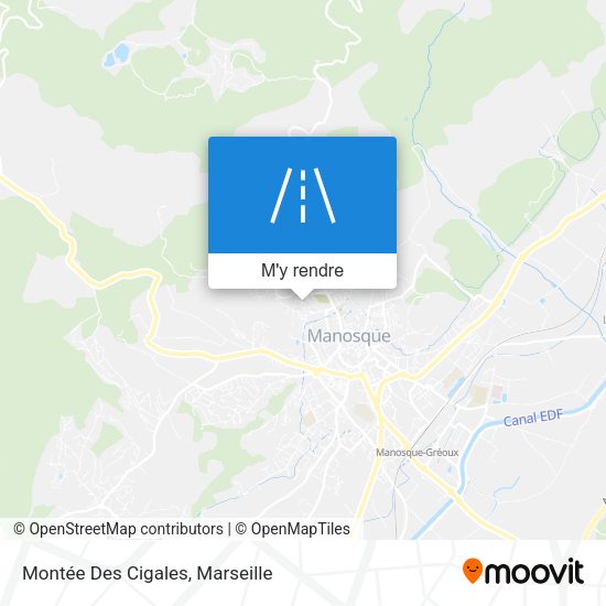 Montée Des Cigales plan