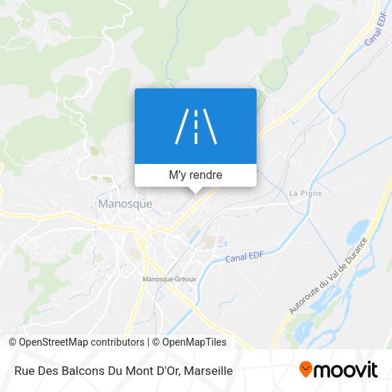 Rue Des Balcons Du Mont D'Or plan