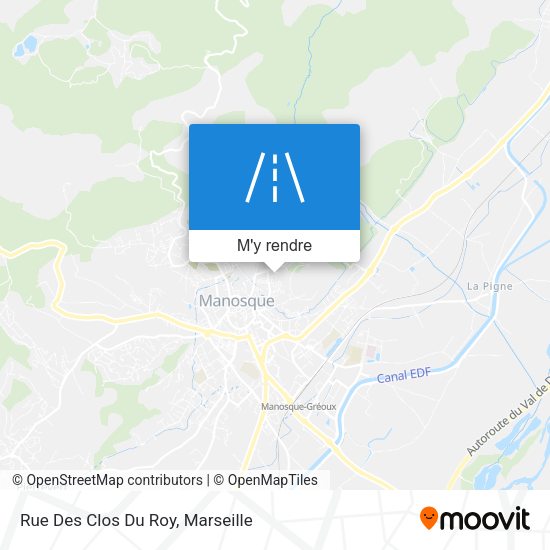 Rue Des Clos Du Roy plan