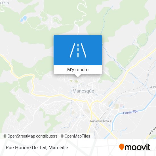 Rue Honoré De Teil plan