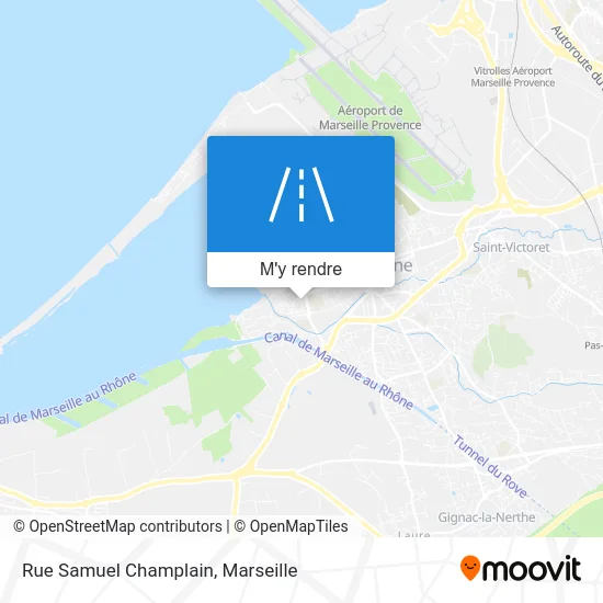 Rue Samuel Champlain plan