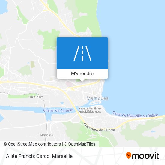 Allée Francis Carco plan