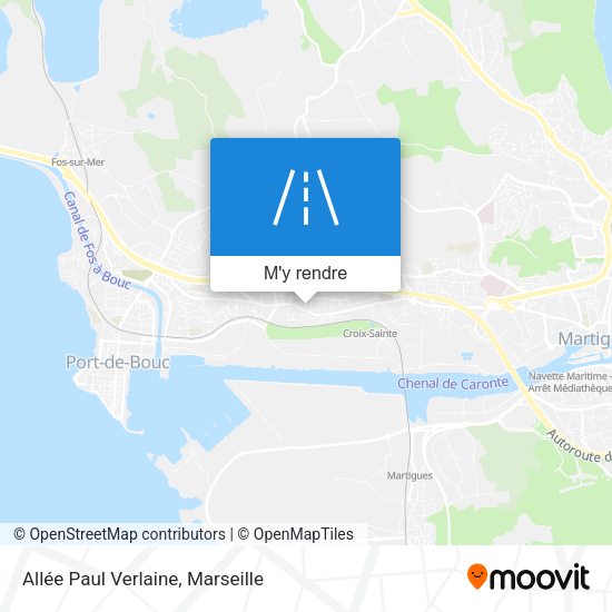 Allée Paul Verlaine plan