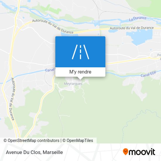 Avenue Du Clos plan