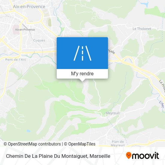 Chemin De La Plaine Du Montaiguet plan