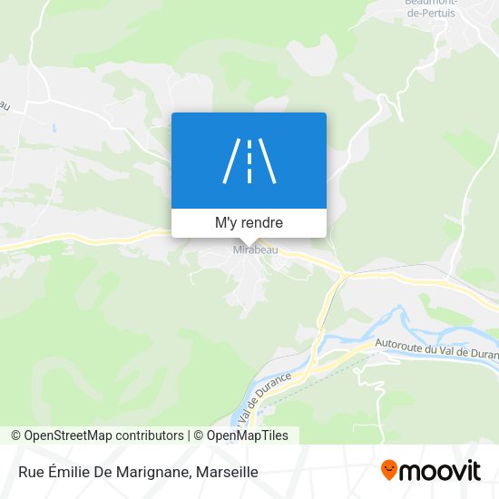 Rue Émilie De Marignane plan