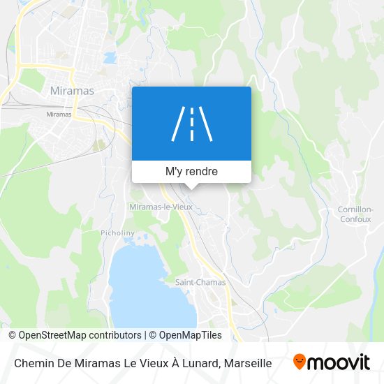 Chemin De Miramas Le Vieux À Lunard plan